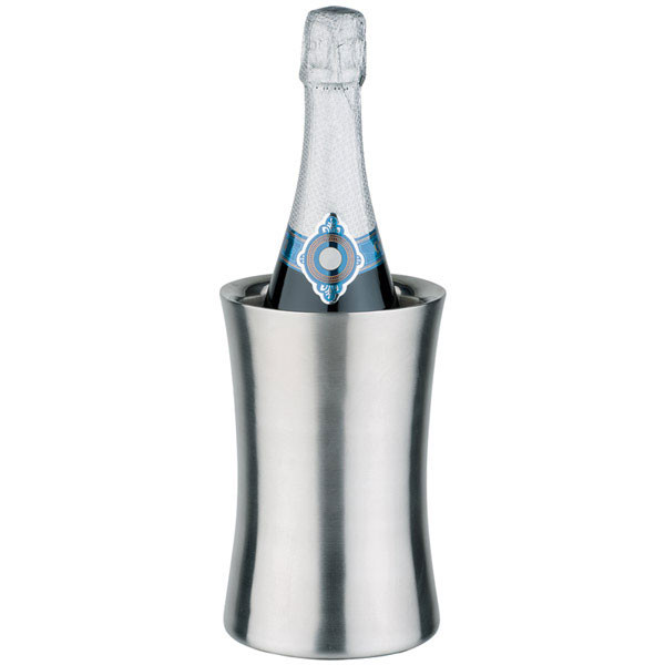 APS Flaschenkühler Ø 12,5 cm, H: 19 cm , Edelstahl, matt poliert