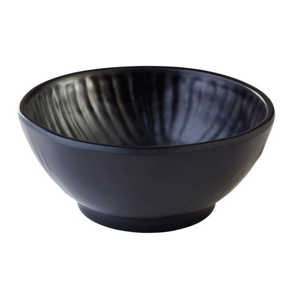 APS Schale -AIKO- Ø 16 cm, H: 7 cm , Melamin, schwarz, Steinoptik