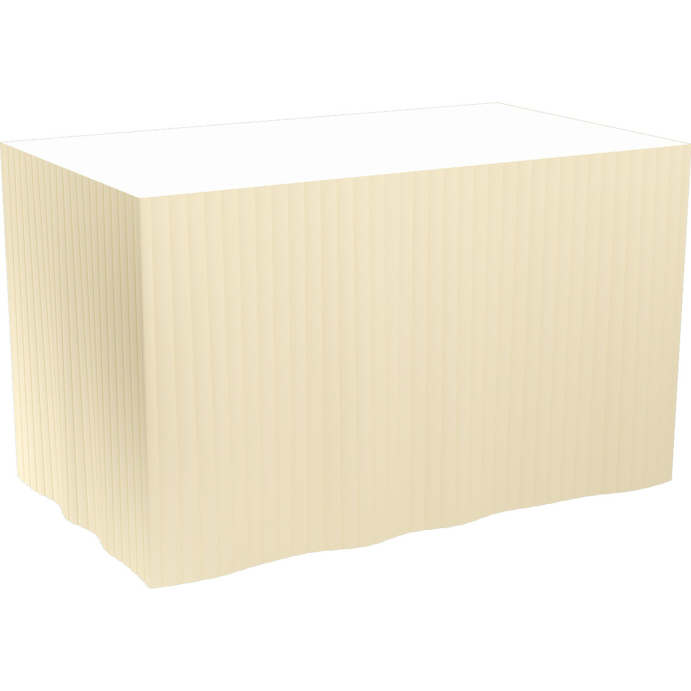 Duni Dunicel-Tableskirts, selbstklebend 72 cm, 5 Abschnitte à 4 m cream