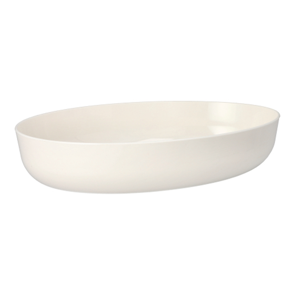Papstar Mehrweg-Schalen oval 2400 ml 6,5 cm x 19,5 cm x 30,5 cm weiss "Cella"
