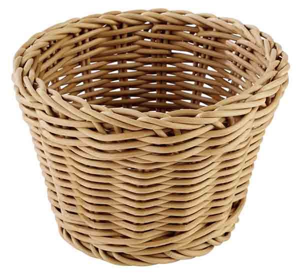 APS Korb, rund Ø 13 cm, H: 10 cm , Polypropylen, braun