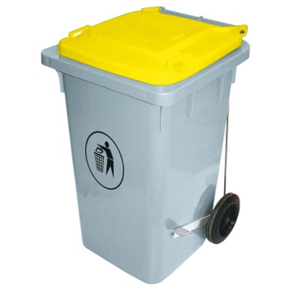 Contacto Abfalleimer 100 Liter, gelb