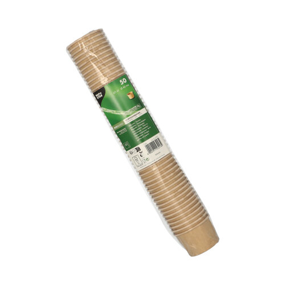 Papstar Portionsbecher, Pappe 45 ml Ø 6 cm · 4,1 cm braun