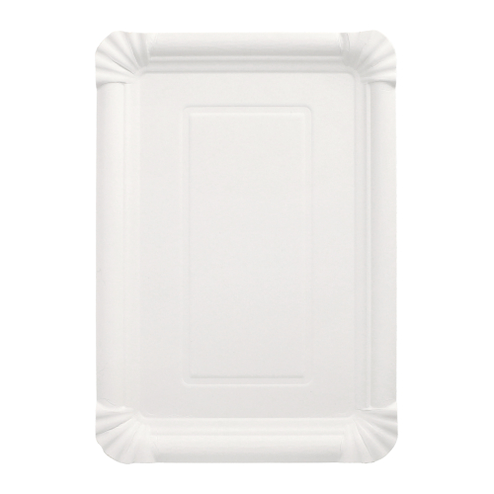 Papstar Teller, Pappe "pure" eckig 18 cm x 26 cm weiss