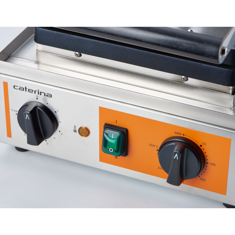 Stalgast Crêpe-Gerät mit Ø 400 mm Platte, 450x470x220 mm (BxTxH), 3 kW 230 V