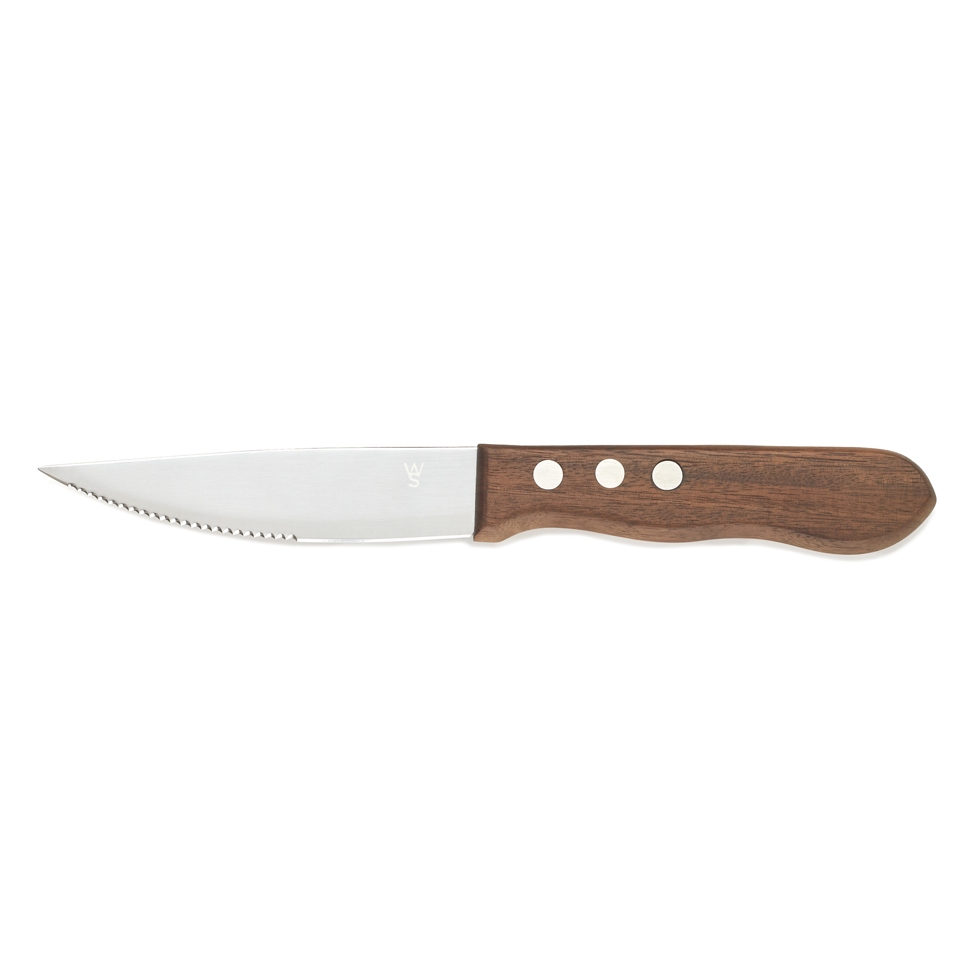 WAS Steakmesser Set mit Pakkaholzgriff, 25 cm, Set á 6 Stück, Holz, Chromstahl 1