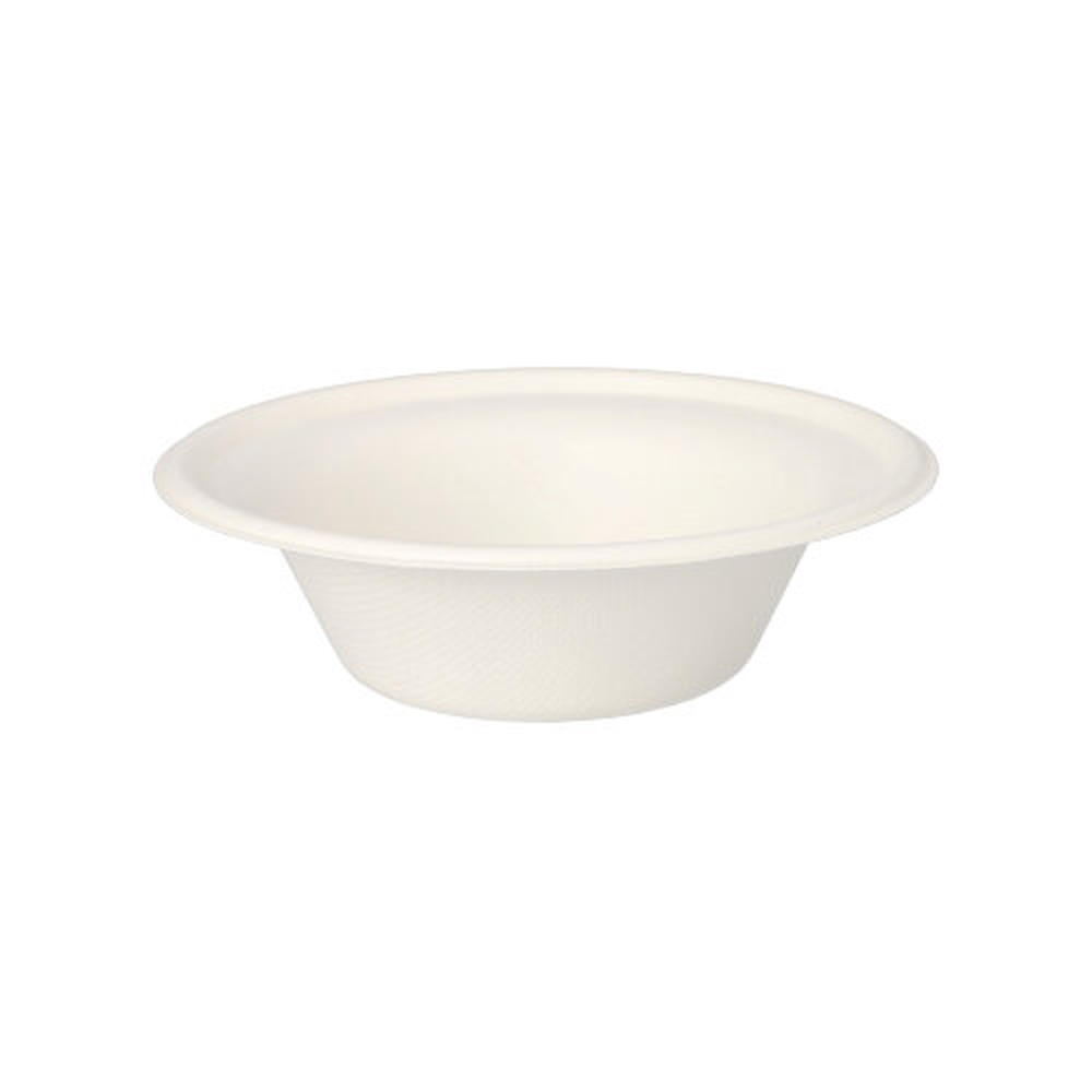 Papstar Schalen, Zuckerrohr "pure" 380 ml Ø 15,5 cm · 4,6 cm weiss