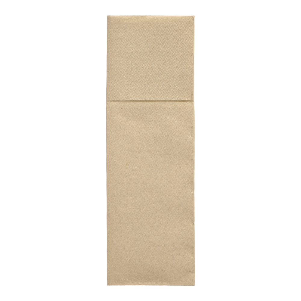Papstar Servietten "DAILY Collection" 48 cm x 30 cm sand mit Besteckfalz