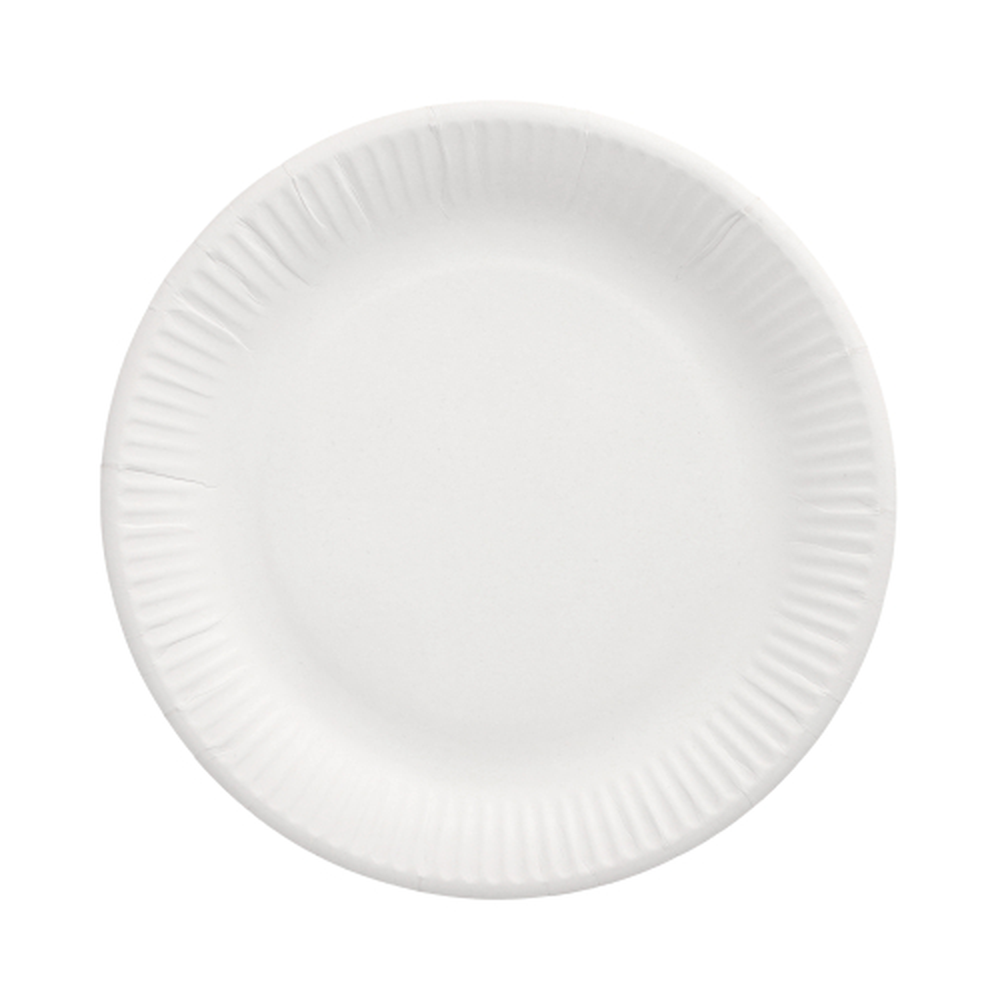 Papstar Teller, Pappe "pure" rund Ø 23 cm weiss