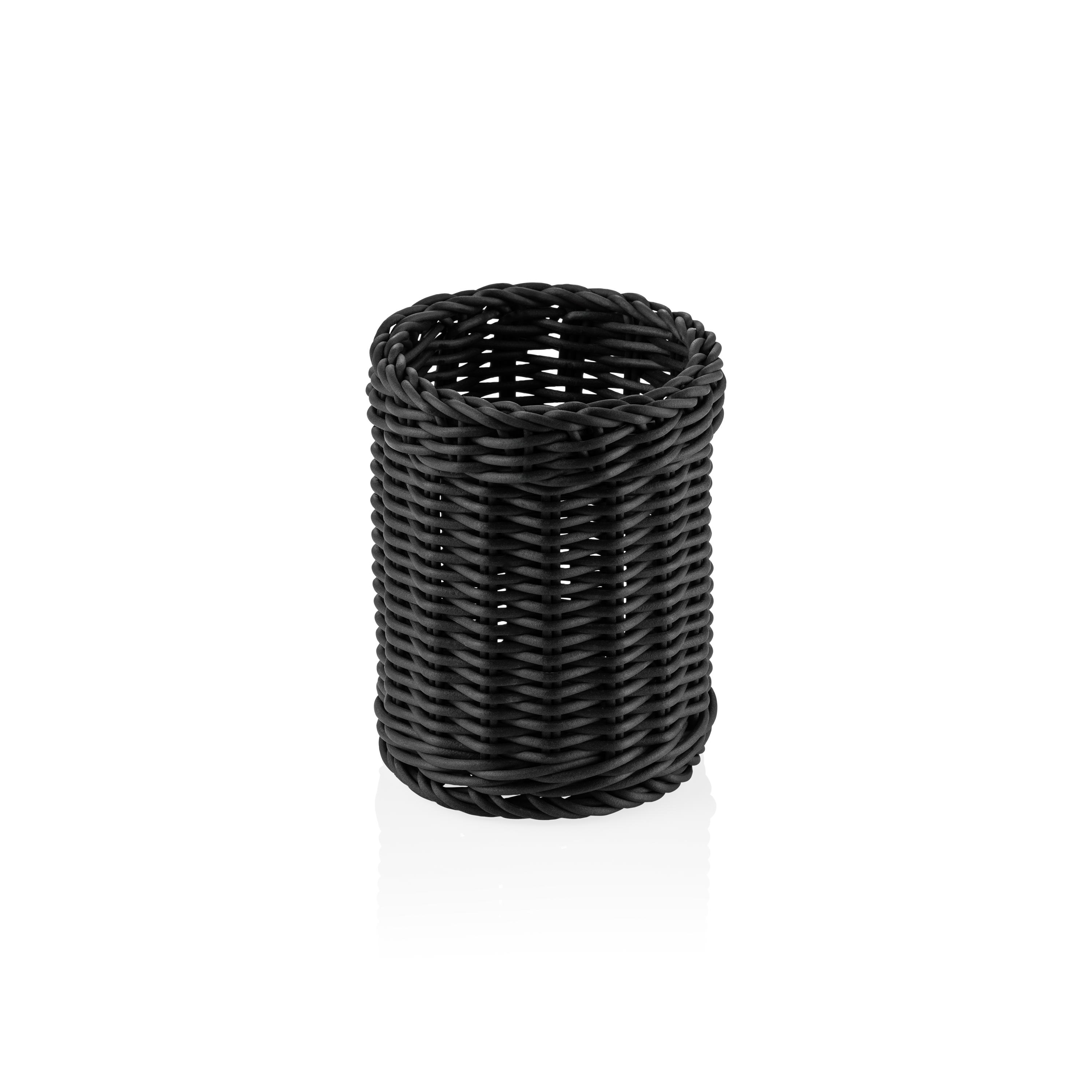 WAS Besteckkorb WEAVER PRO Systemkörbe, Ø 12 cm, Höhe 15 cm, schwarz, Polypropyl