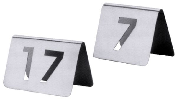 Contacto Tischnummernschild Nr. 108 mit ausgestanzten Ziffern