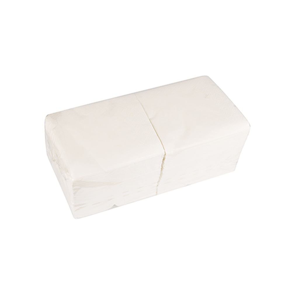 Papstar Servietten, 2-lagig 1/4-Falz 24 cm x 24 cm weiss
