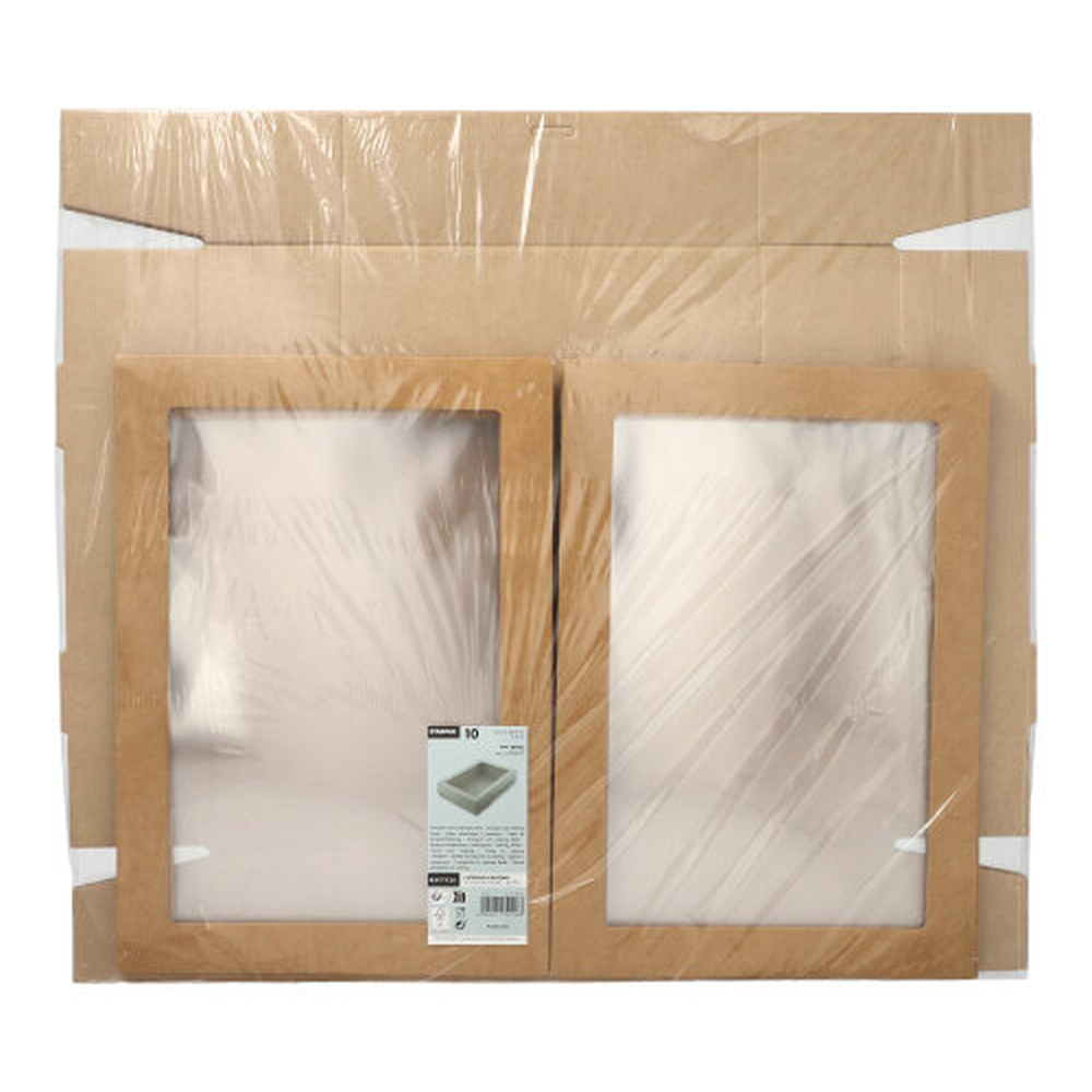 PAPSTAR Transport- und Catering-Kartons, Pappe eckig 8 cm x 25,2 cm x 35,9 cm