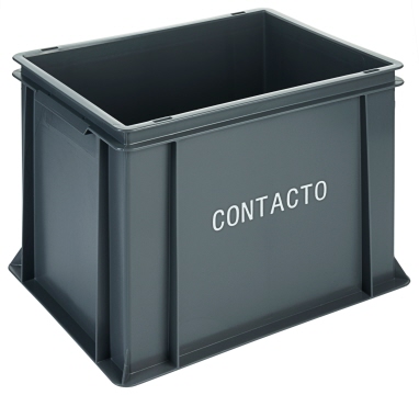 Contacto Stapel-Transportkasten, hoch 40 x 30 x 31 cm, grau