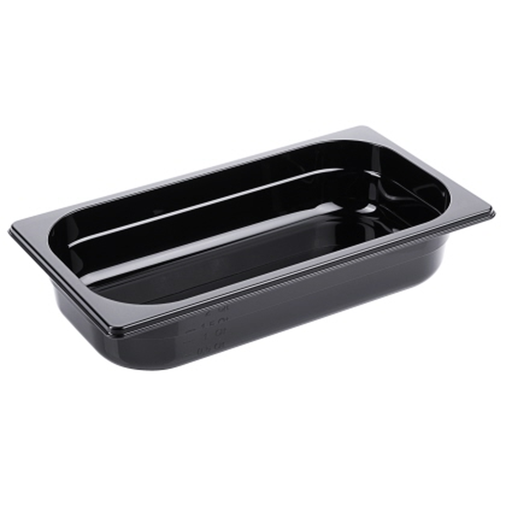Contacto GN-Behälter 1/3, 65 mm Polycarbonat, schwarz