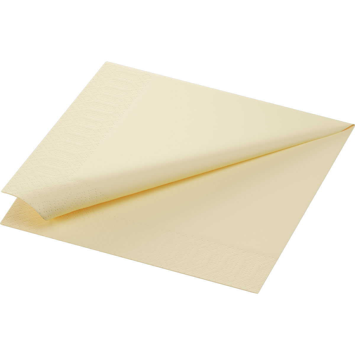 Duni Zelltuchservietten 40 x 40 cm 3-lagig 1/4 Falz cream