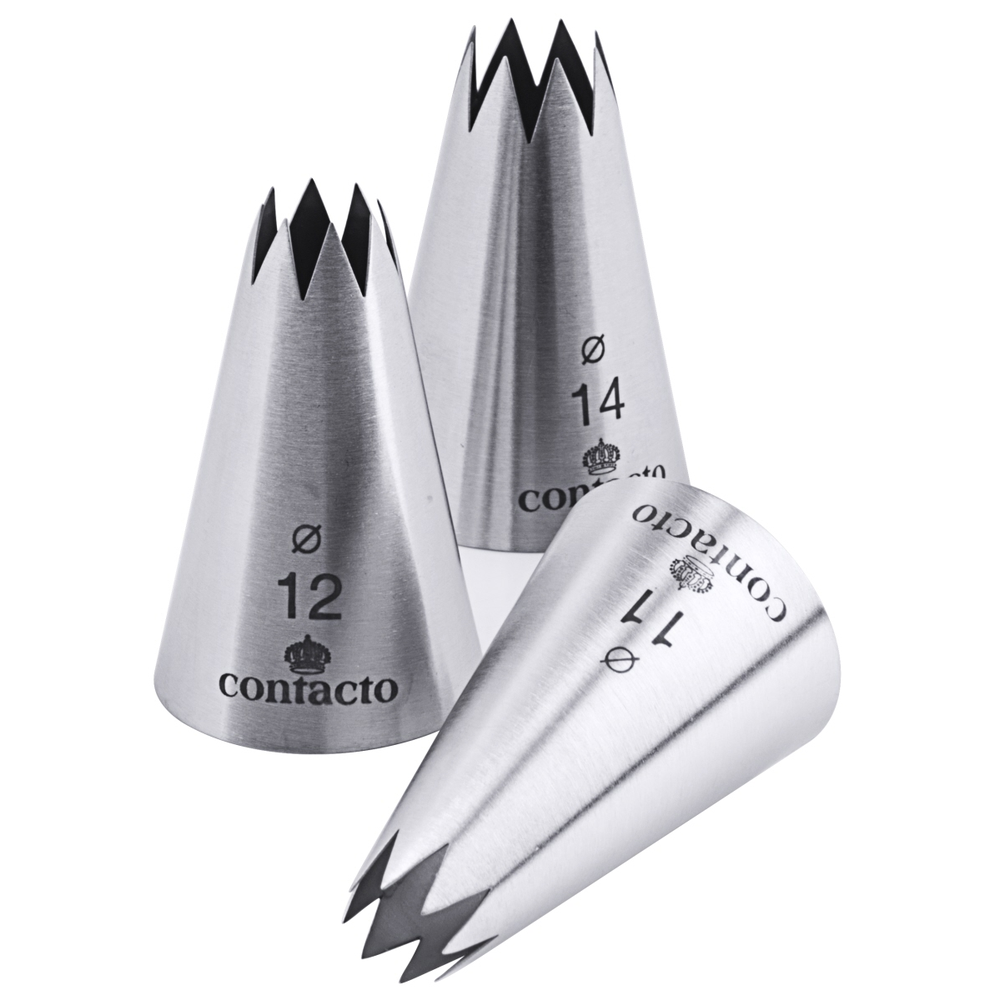 Contacto Sterntülle, 8-zackig 3 mm Lochdurchmesser: 3 mm, Höhe: 5 cm, Anzahl Zac
