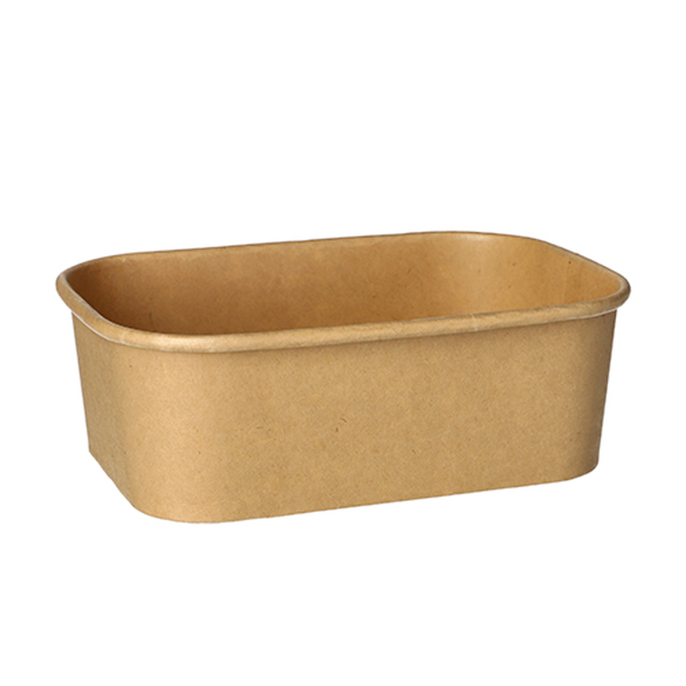 PAPSTAR Verpackungsbecher, Pappe rechteckig 750 ml 5,8 cm x 17,1 cm x 12 cm b