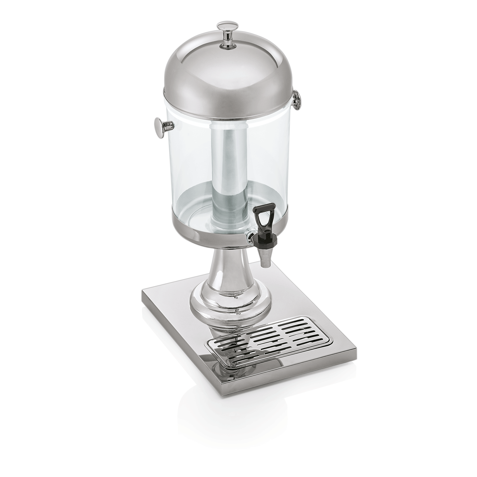 WAS Getränkedispenser, 8,5 ltr., 26 x 35 x 58 cm, Chromnickelstahl, Polycarbonat