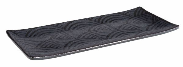 APS Tablett -DARK WAVE- 23 x 10,5 cm, H: 1,5 cm