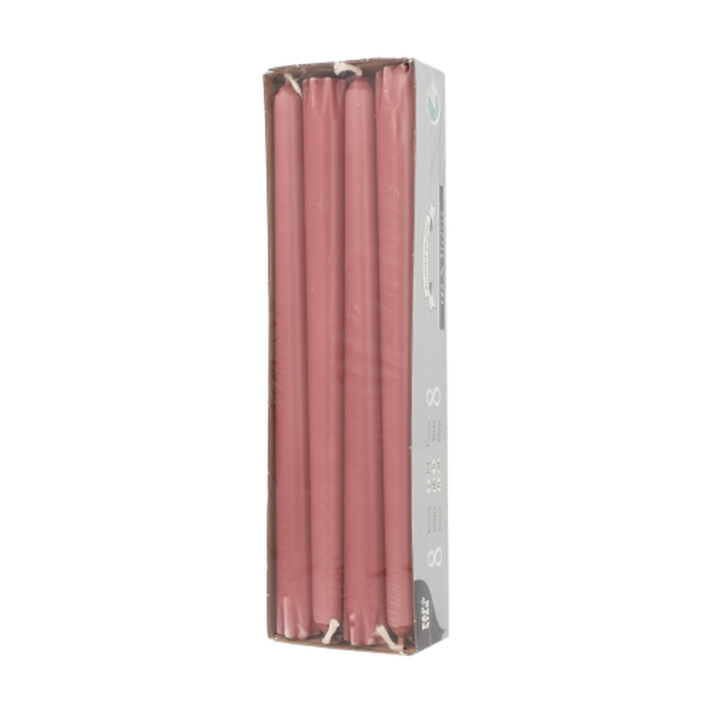 Papstar Leuchterkerzen Ø 2,2 cm · 25 cm rost aus 100 % Stearin