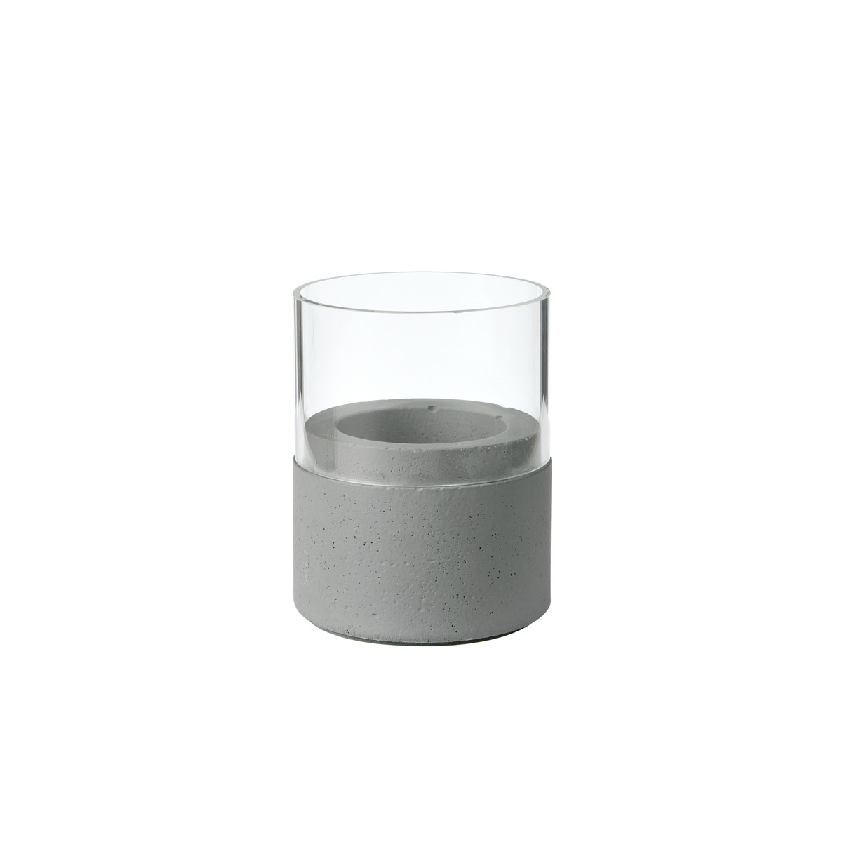Duni Kerzenhalter Neat 70 x 61 mm dark grey, Glas