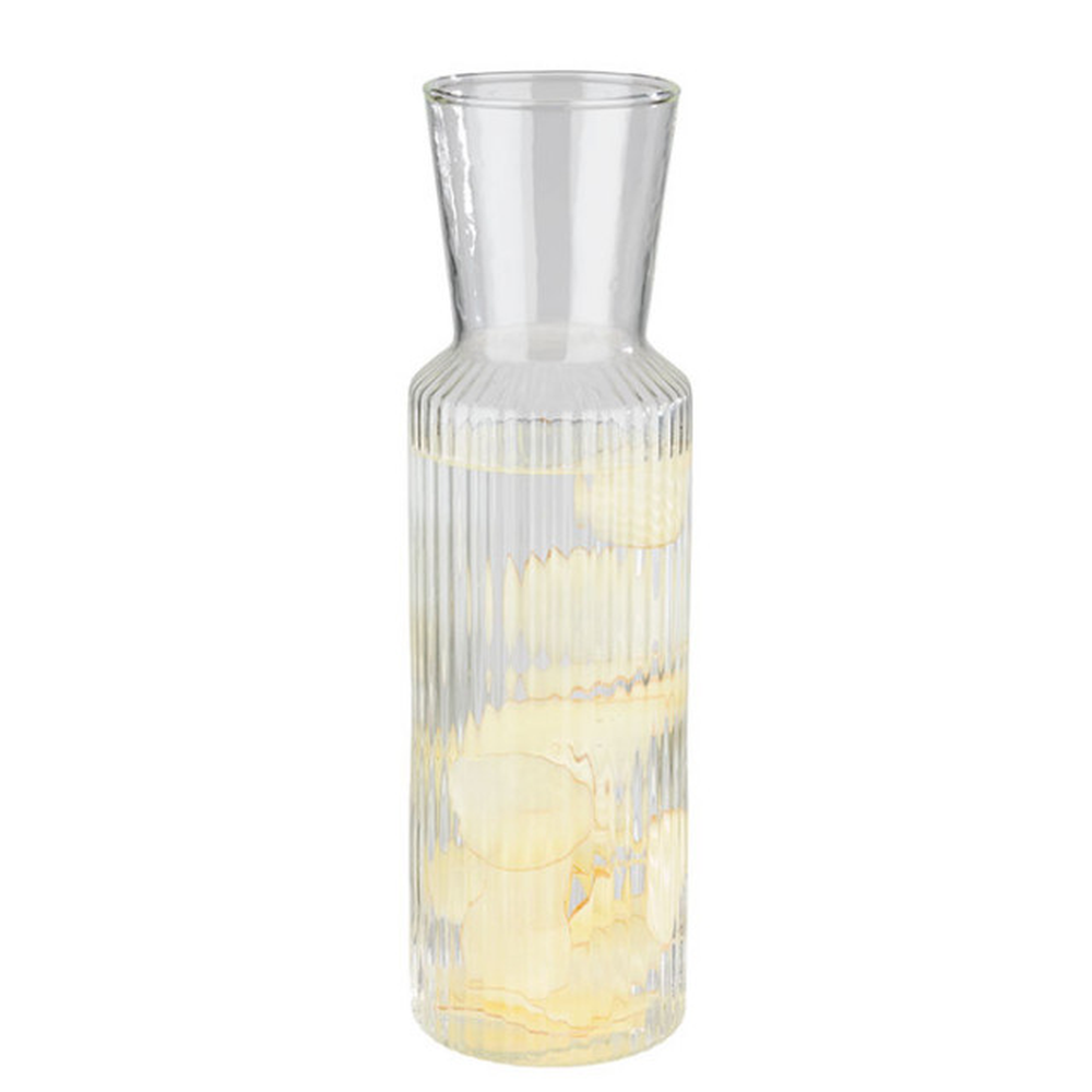 APS Glaskaraffe -LINES- Ø 8 cm, H: 27 cm, 0,9 Liter