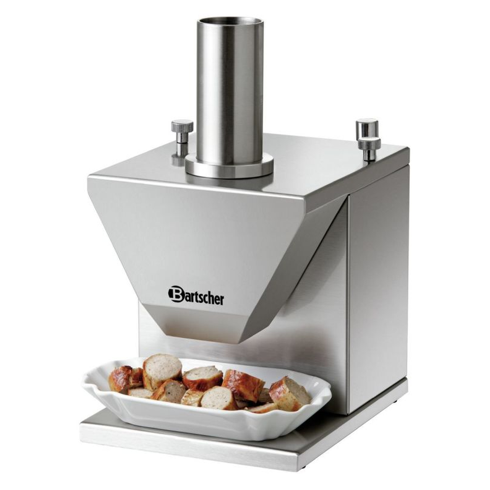 Bartscher Elektro-Currywurst-Schneider mit Doppel- Sichelmesser