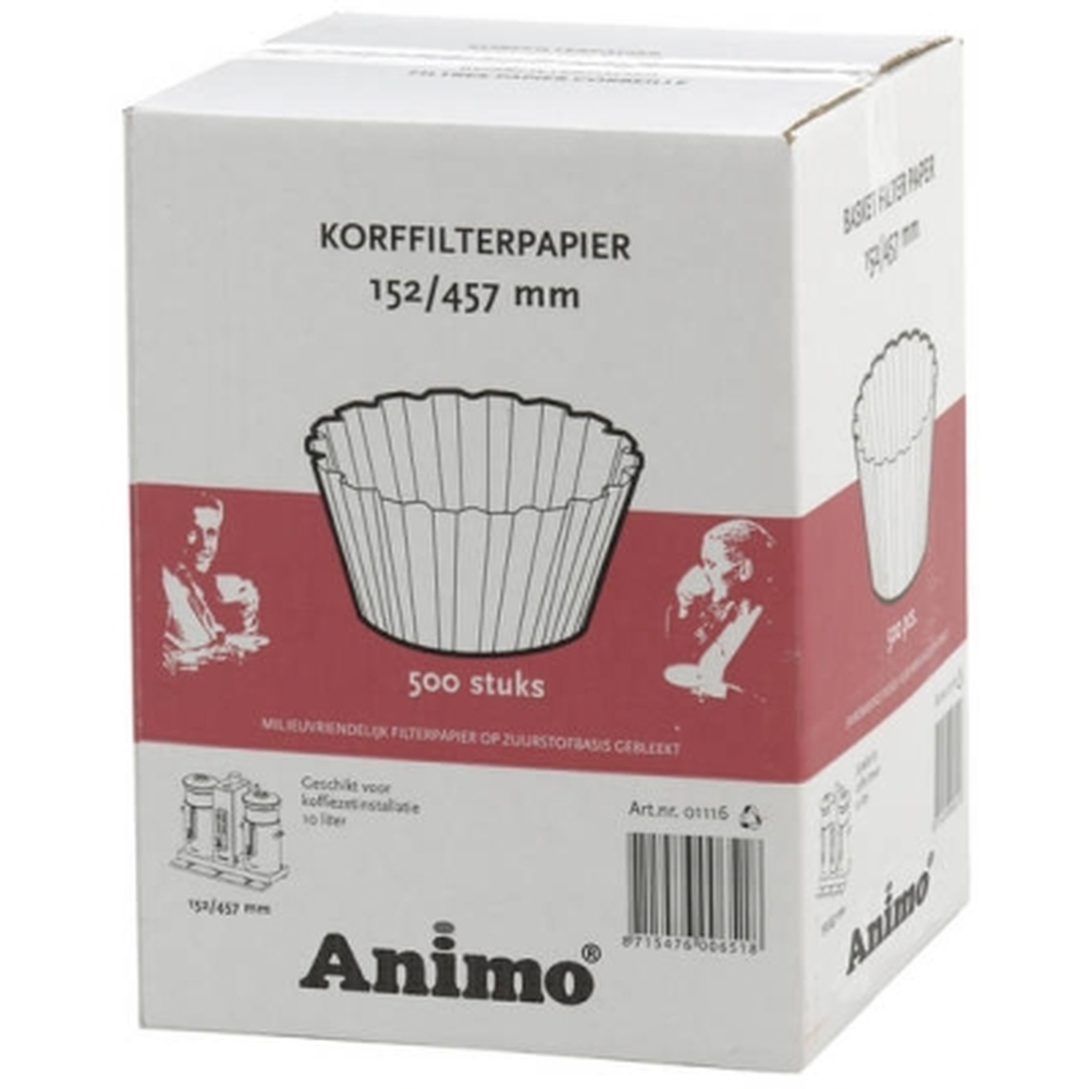 Animo Korbfilterpapier 152 / 457 für ComBi-line Serie 500 Stück