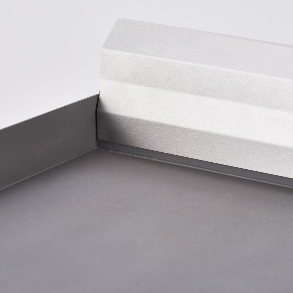 Stalgast Elektro-Griddleplatte als Tischgerät, 800x700 mm, glatte Grillfläche, S