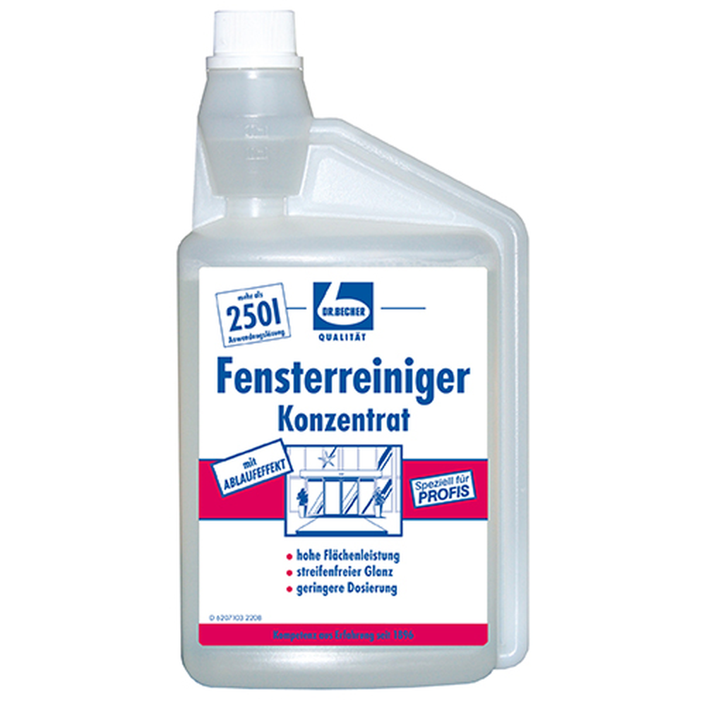 Papstar "Dr. Becher" Fensterreiniger Konzentrat 1 l Dosierflasche