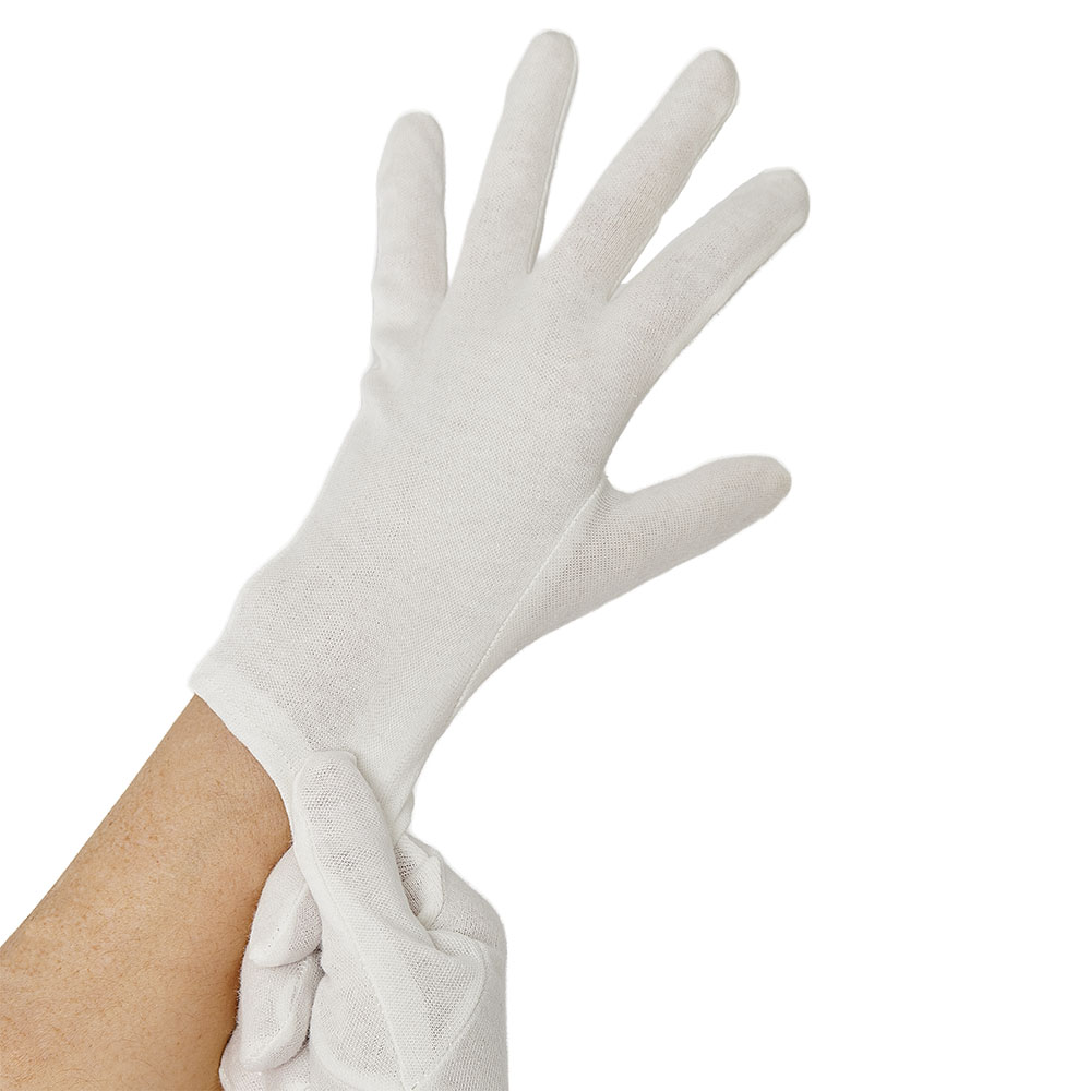 Papstar Paar "WORK-INN/-PS" Baumwollhandschuhe weiss Größe: M
