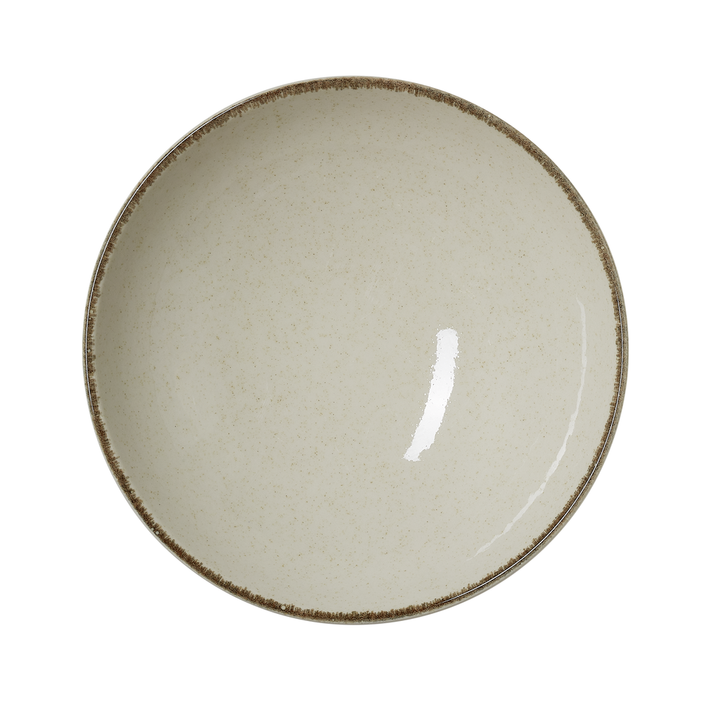 WAS Schale Set SMILLA SAND, tief, Ø 24 cm, 1,3 ltr., Set á 6 Stück, sand, Porzel
