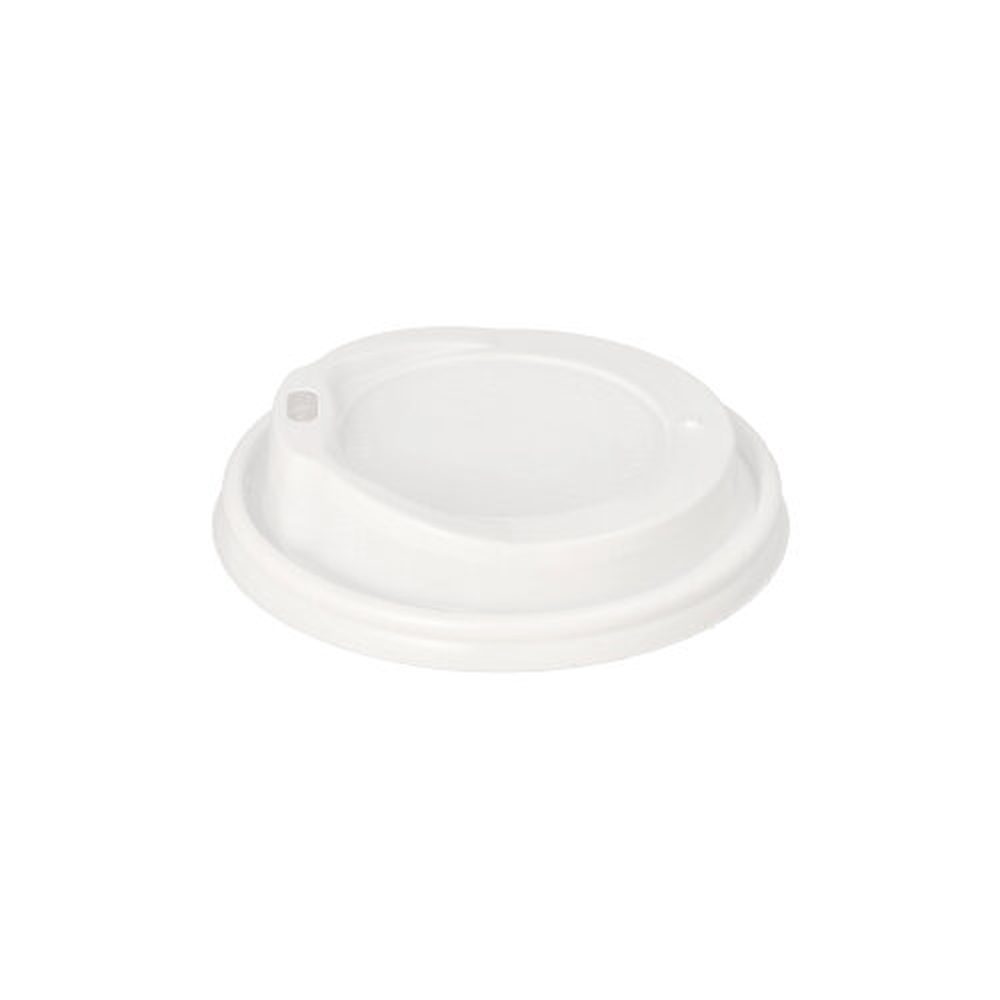 Papstar Dom-Deckel, PS "To Go" rund Ø 9 cm · 2,4 cm weiss
