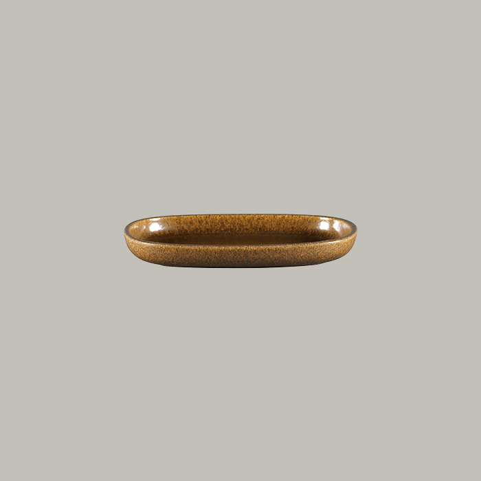 RAK Platte oval - rust  Serie: Ease L 23 cm / W 15 cm / Ht. 3.1 cm