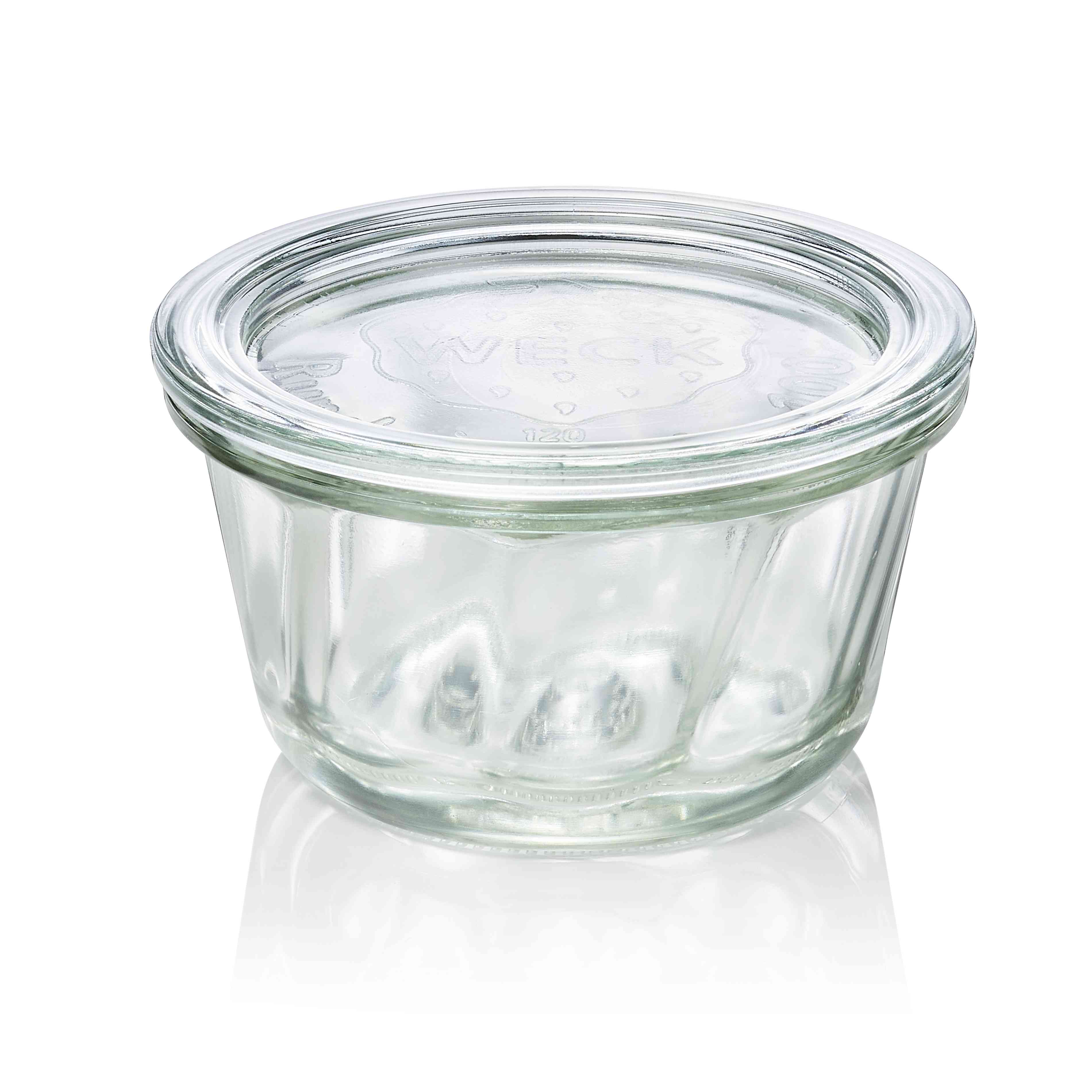 WAS Gugelhupfglas mit Deckel Weck, 280 ml, Set á 6 Stück, Glas
