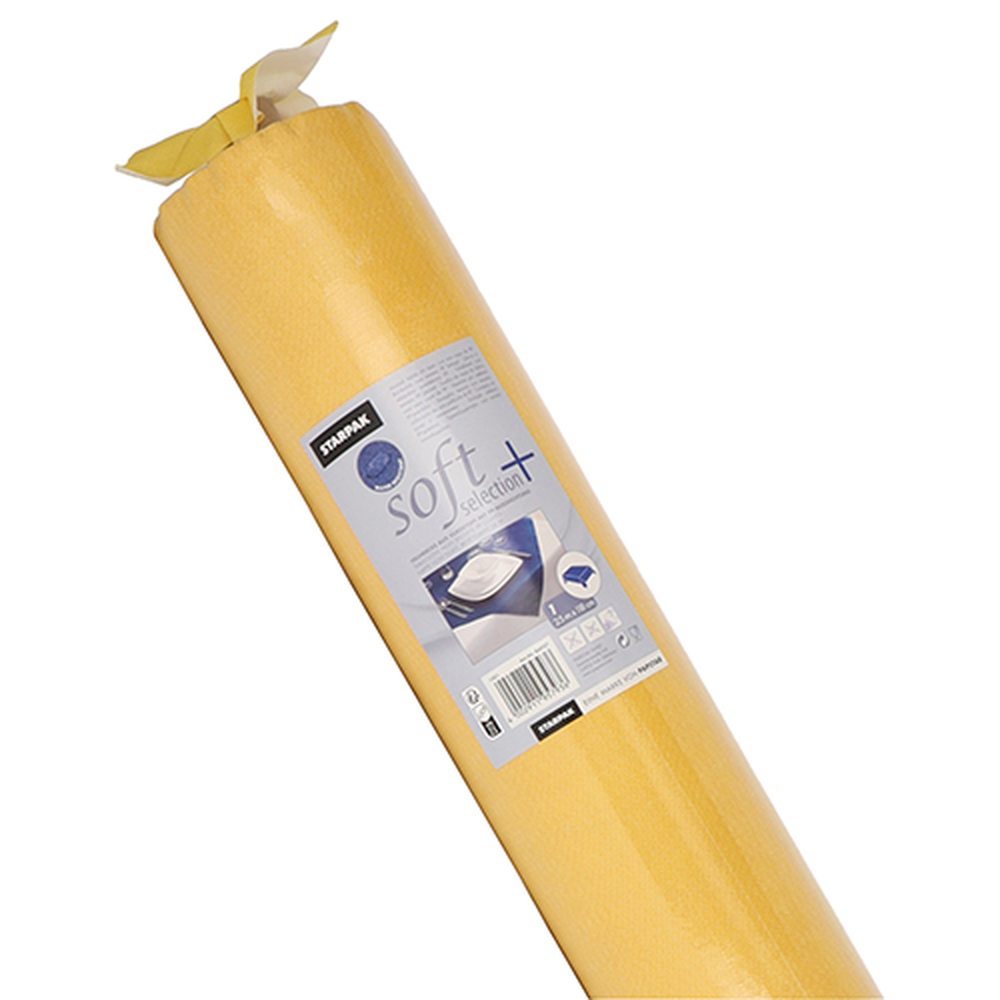 Papstar Tischdecke, stoffähnlich, Vlies "soft selection plus" 25 m x 1,18 m gelb