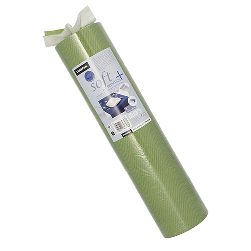 PAPSTAR stoffähnlich, Vlies soft selection plus 24 m x 40 cm oliv