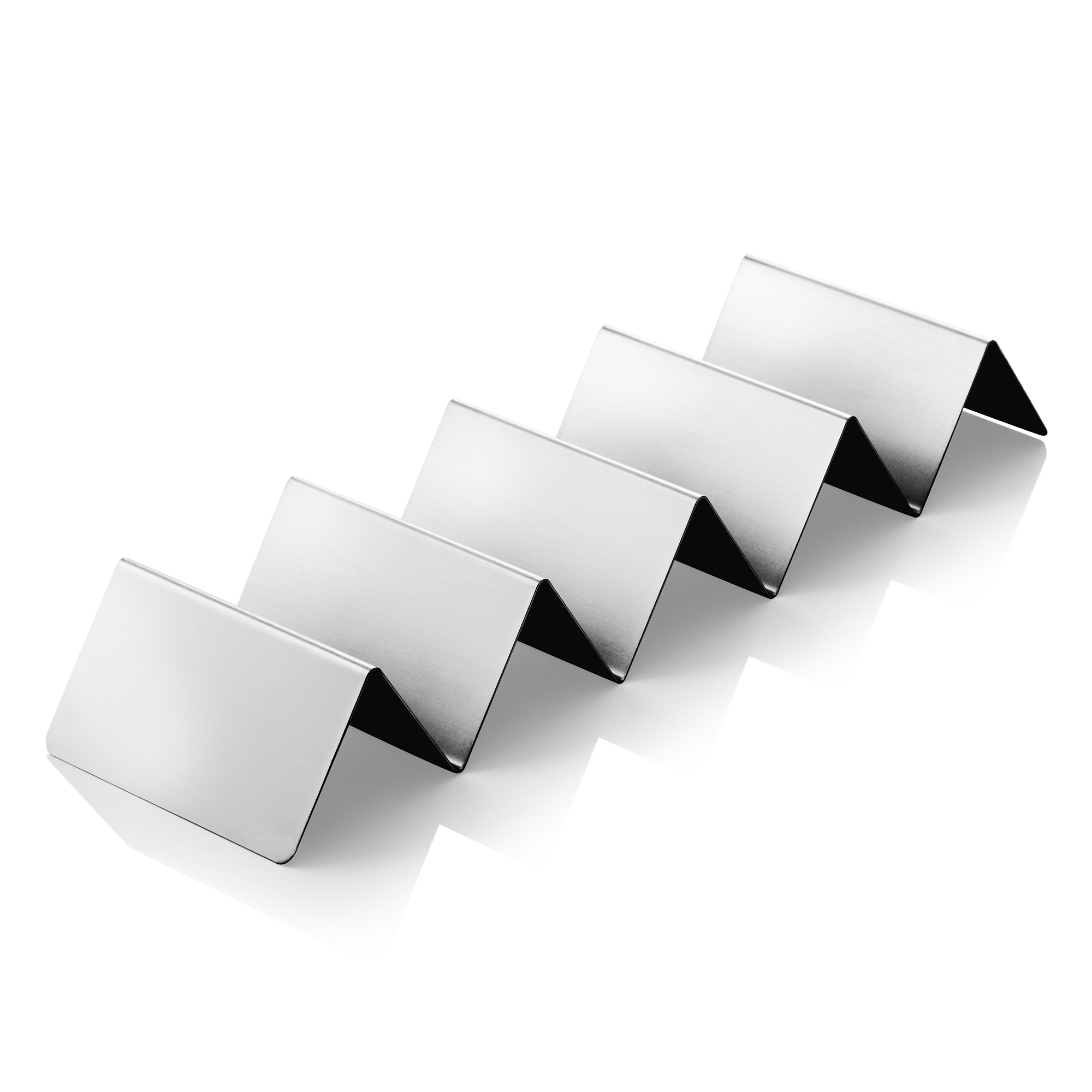 WAS Snackpresenter mit 4 Ablagen, 35 x 10 x 5 cm, Edelstahl