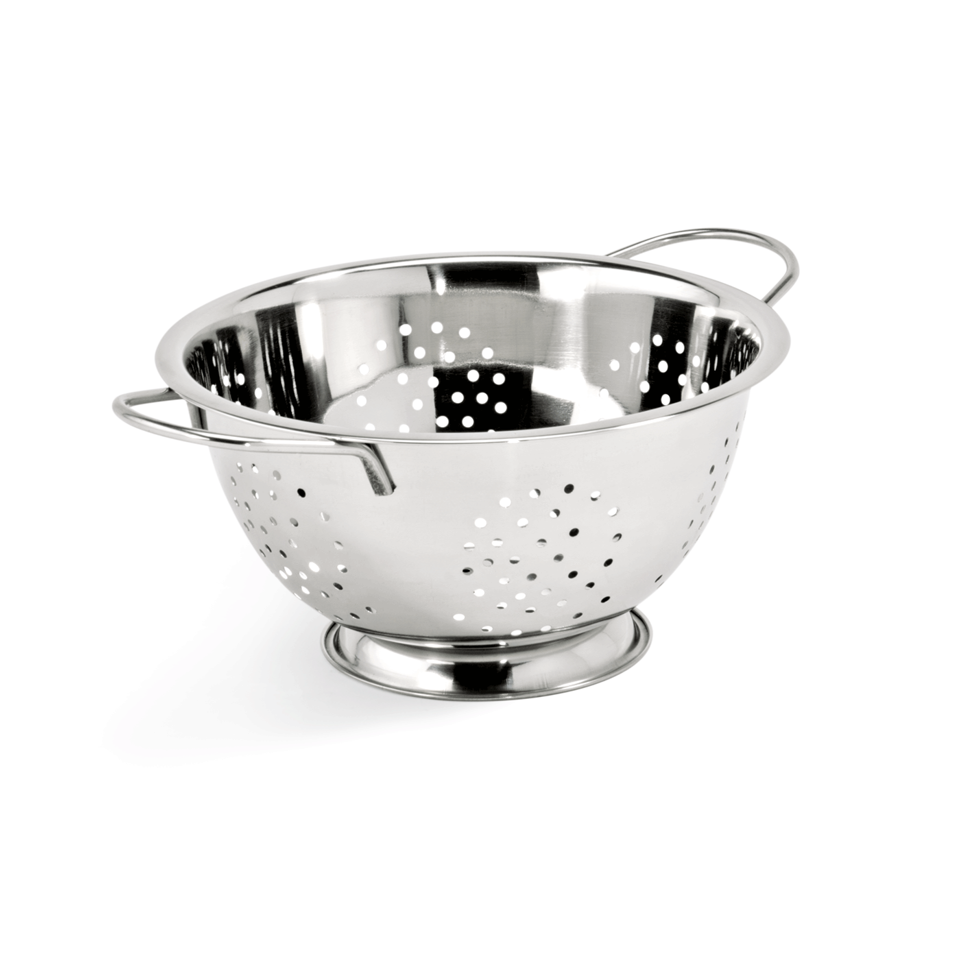 WAS Seiher, Ø 28 cm, Perforierung Ø 4 mm, Chromnickelstahl