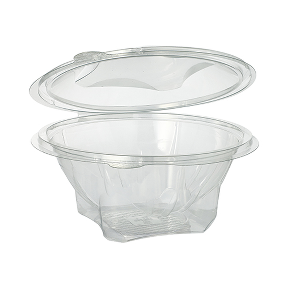 PAPSTAR Feinkost- und Salatschalen mit Klappdeckel, R-PET rund 750 ml Ø 17,4