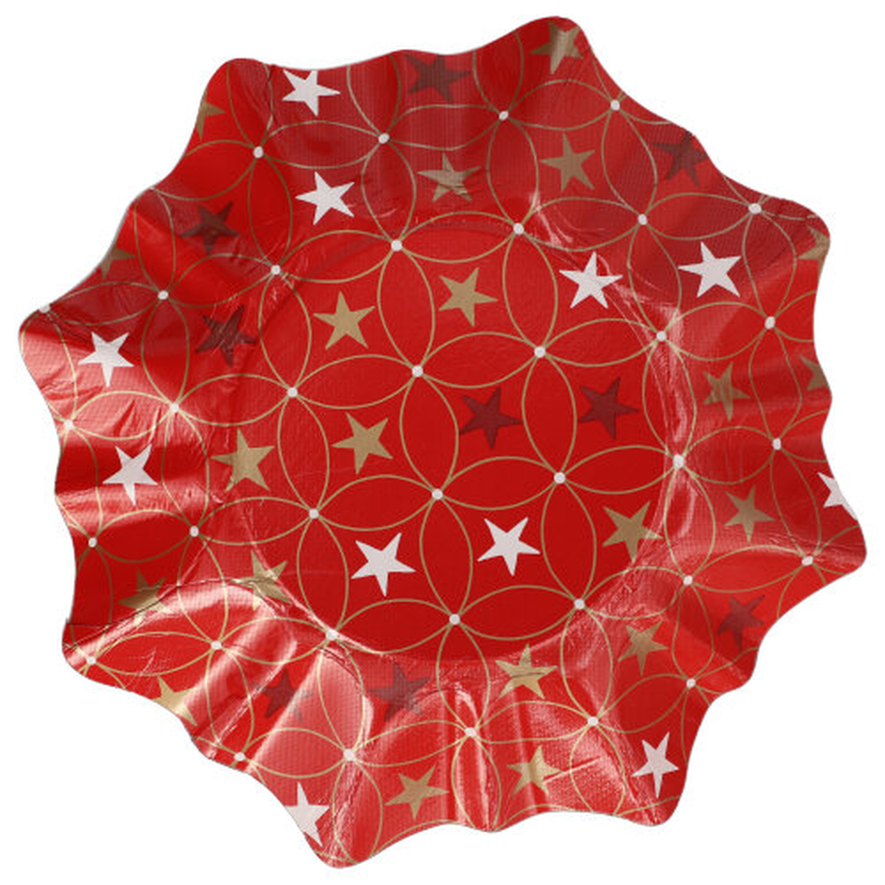 PAPSTAR Präsentierschalen-Weihnachten Ø 28 cm verschiedene Weihnachtsdekore