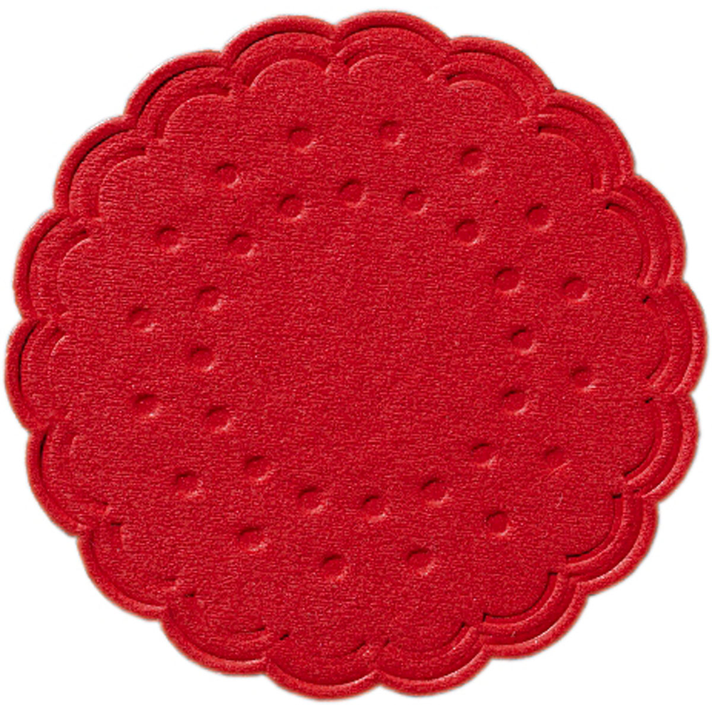 Duni Zelltuch-Untersetzer Ø 7,5 cm 8-lagig rot
