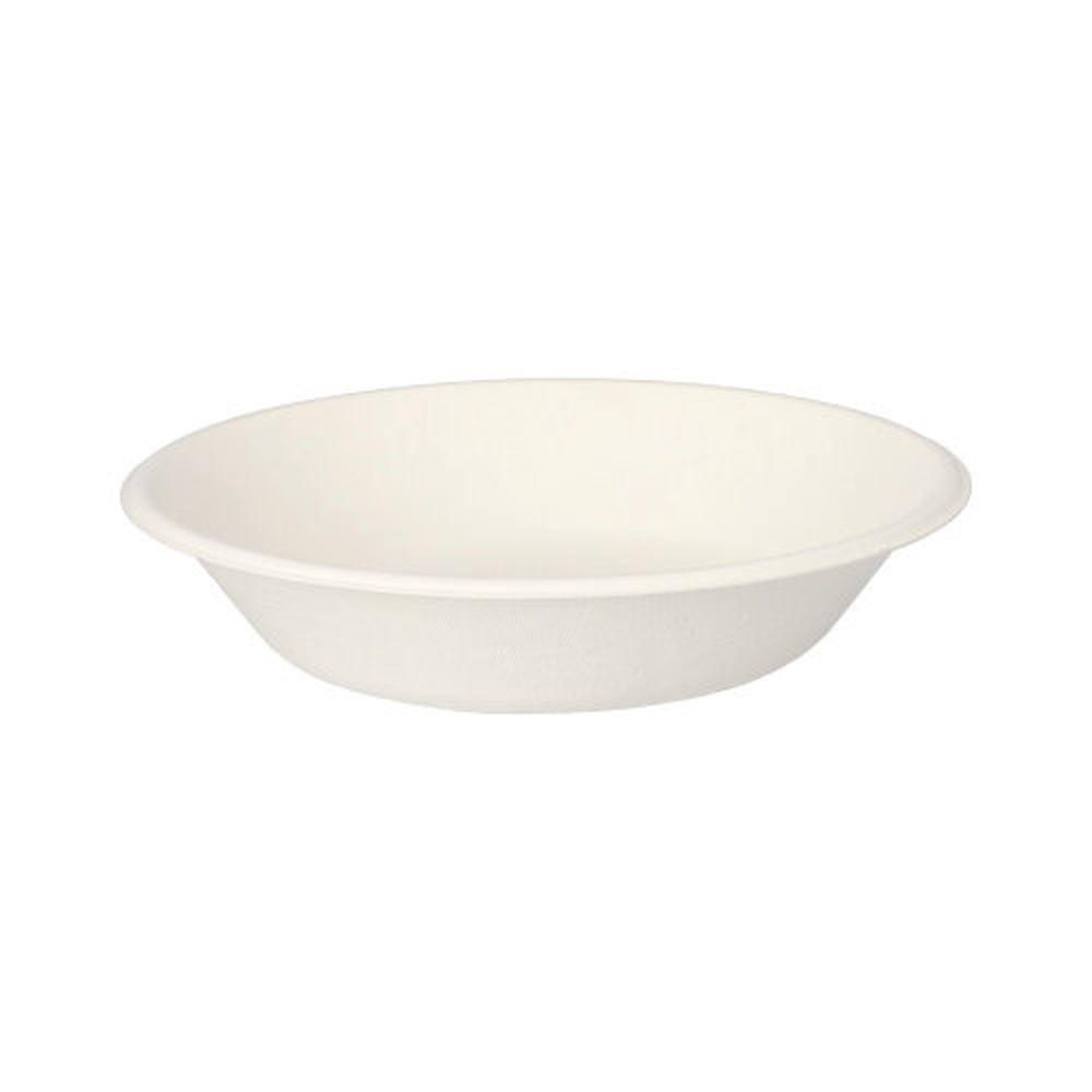Papstar Schalen, Zuckerrohr "pure" 680 ml Ø 19 cm · 4 cm weiss