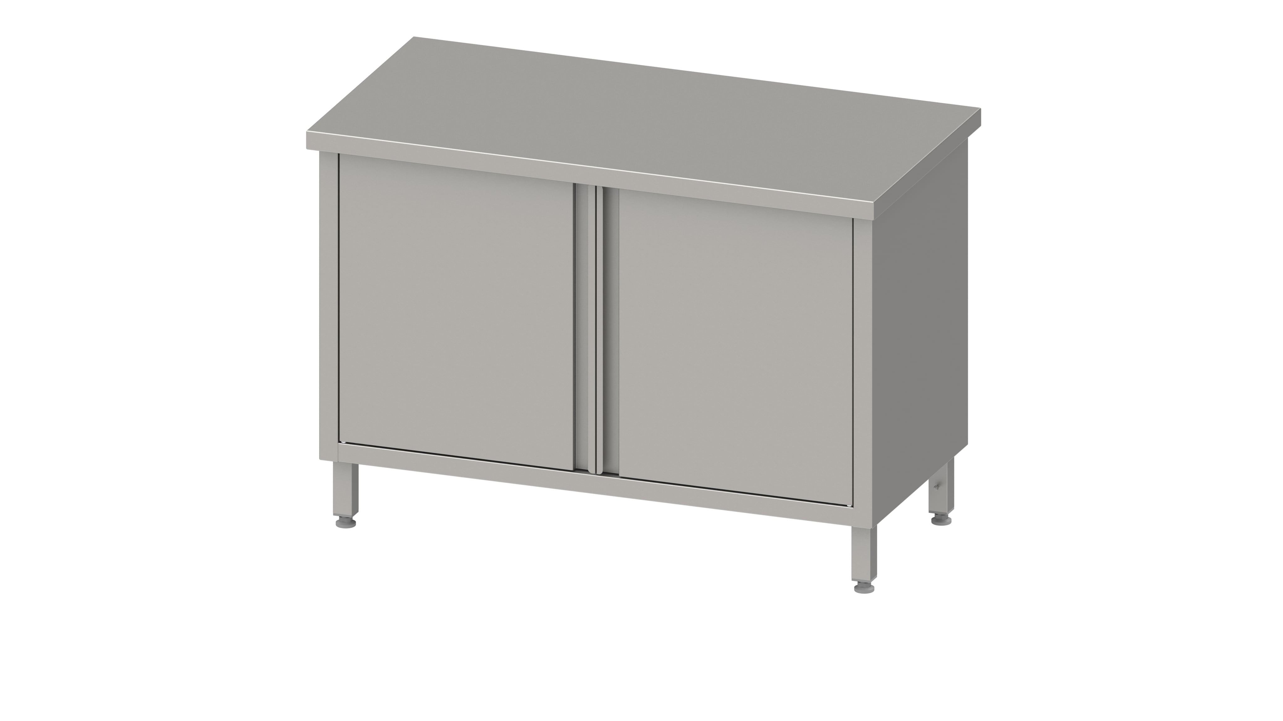 Stalgast Arbeitsschrank mit Flügeltüren, 1100x600x850 mm, ohne Aufkantung, versc