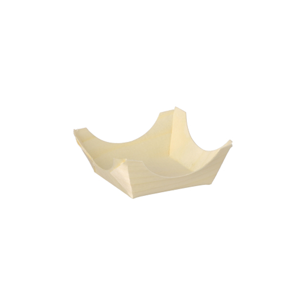 Papstar Fingerfood - Schalen, Holz "pure" eckig 2,5 cm x 6 cm x 6 cm