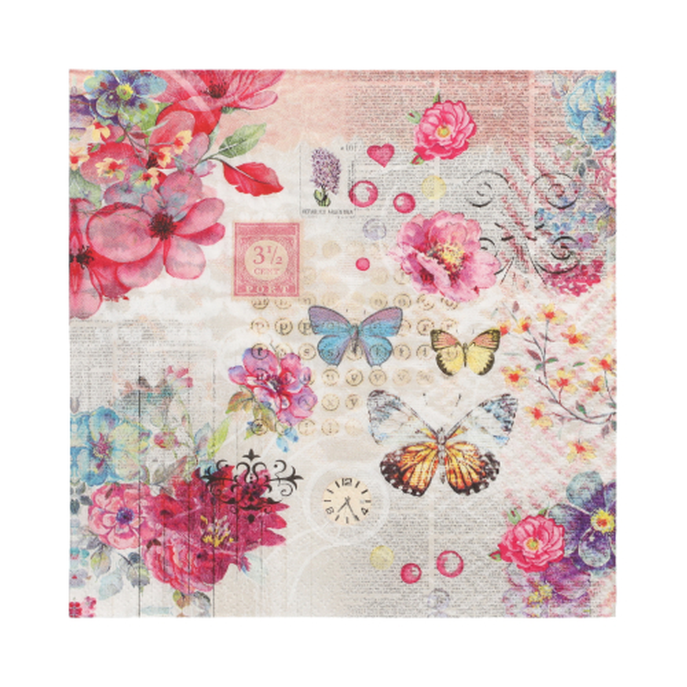 Papstar Servietten, 3-lagig 1/4-Falz 33 cm x 33 cm "Nora"