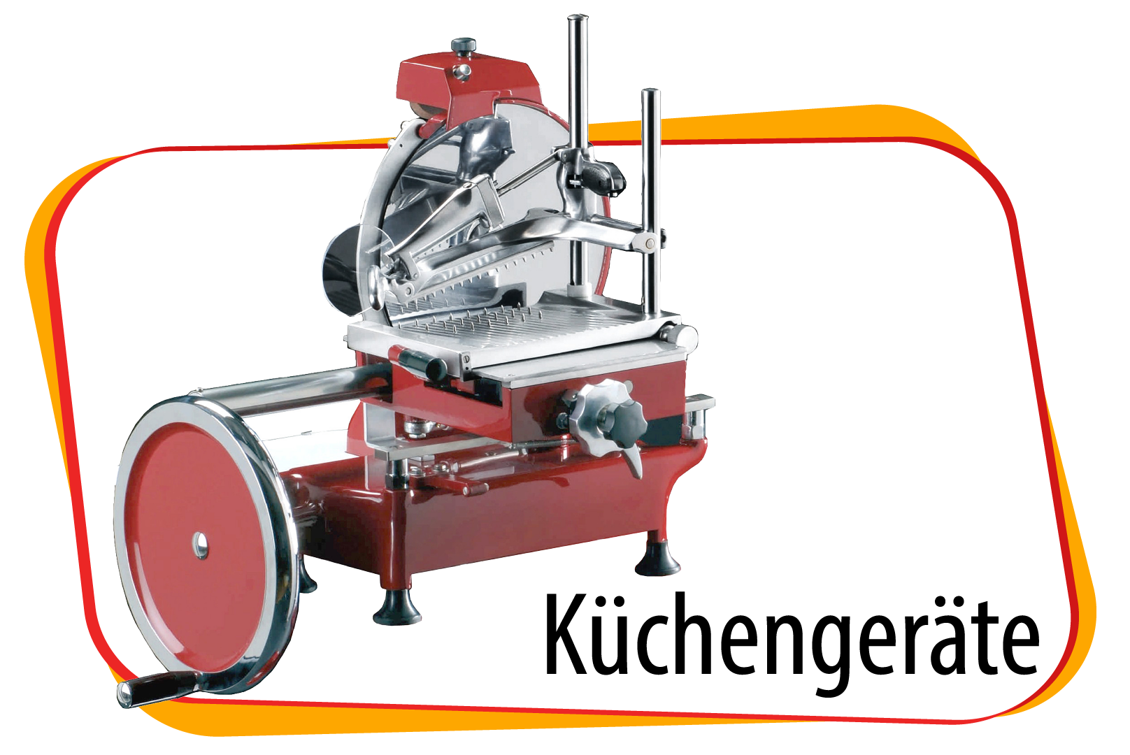 Küchengerät, Schnittmaschine, Schneidemaschine, Metall, rot
