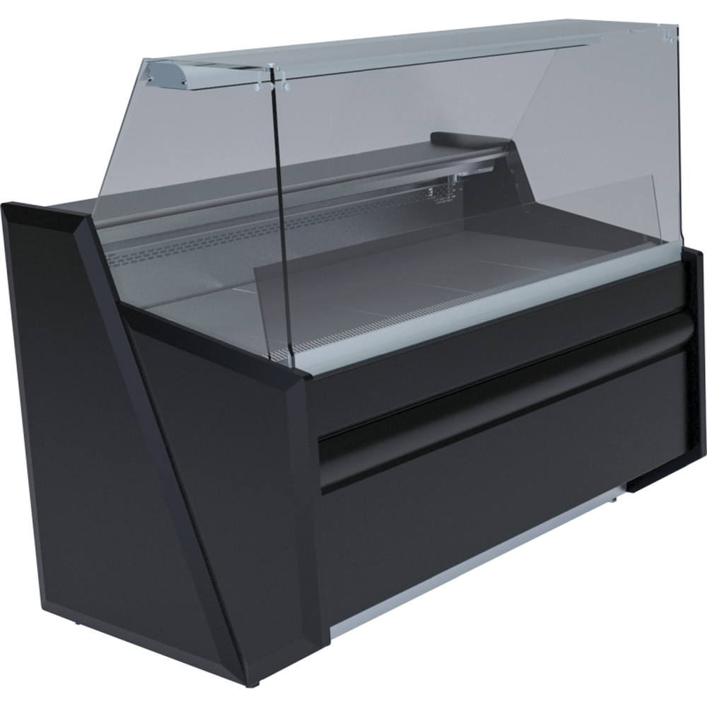 KBS Freikühltheke Nika Pro 2007 mit Rückschiebescheiben und Glasetage