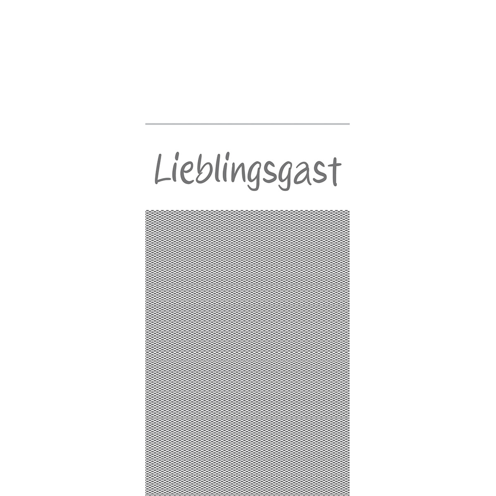 Mank Pocket-Napkins Lieblingsgast 40 x 33 cm 1/8 Falz